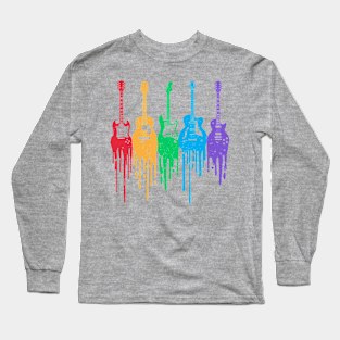 Dripping Guitars Long Sleeve T-Shirt